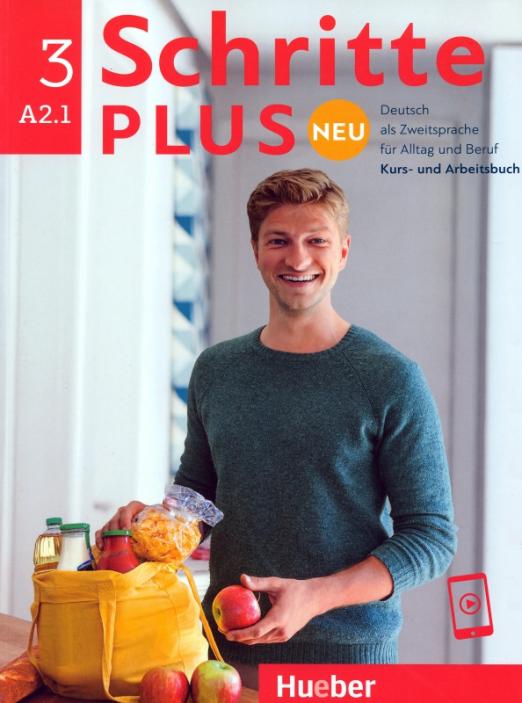Schritte plus Neu 3. Kursbuch und Arbeitsbuch mit Audios online / Учебник + рабочая тетрадь + аудио онлайн