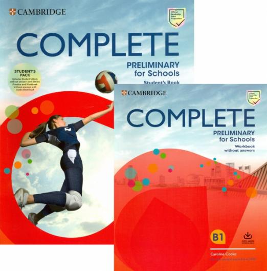 Complete Preliminary for Schools (Second Edition) Student's Book without Answers + Online Practice + Workbook / Учебник без ответов + рабочая тетрадь + онлайн-практика