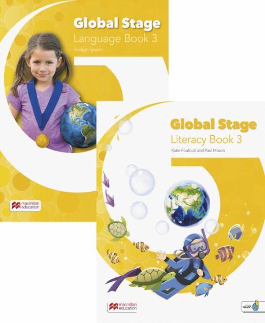 Global Stage 3 Literacy Book + Language Book / Учебник