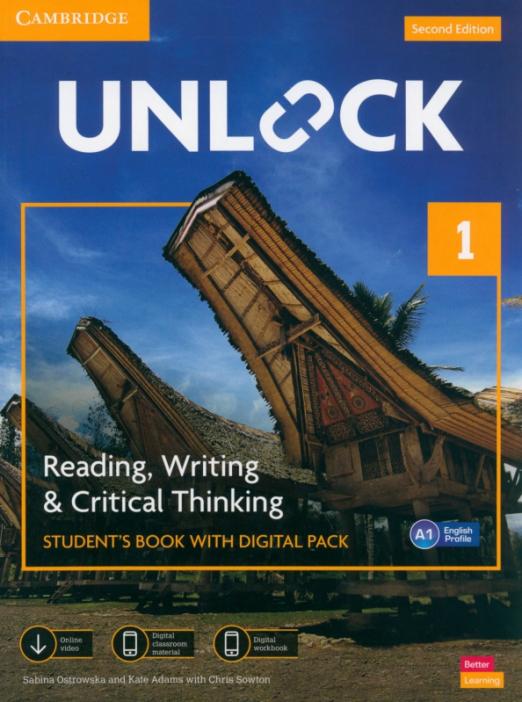 Unlock (Second Edition) 1 Reading, Writing and Critical Thinking Student's Book + Digital Pack / Учебник + онлайн-код