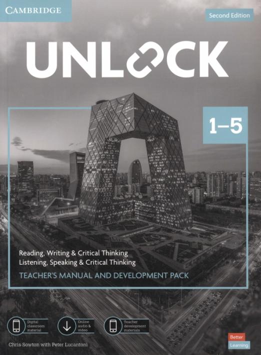 Unlock (Seond Edition) 1–5 Teacher’s Manual and Development Pack with Downloadable Audio, Video / Книга для учителя