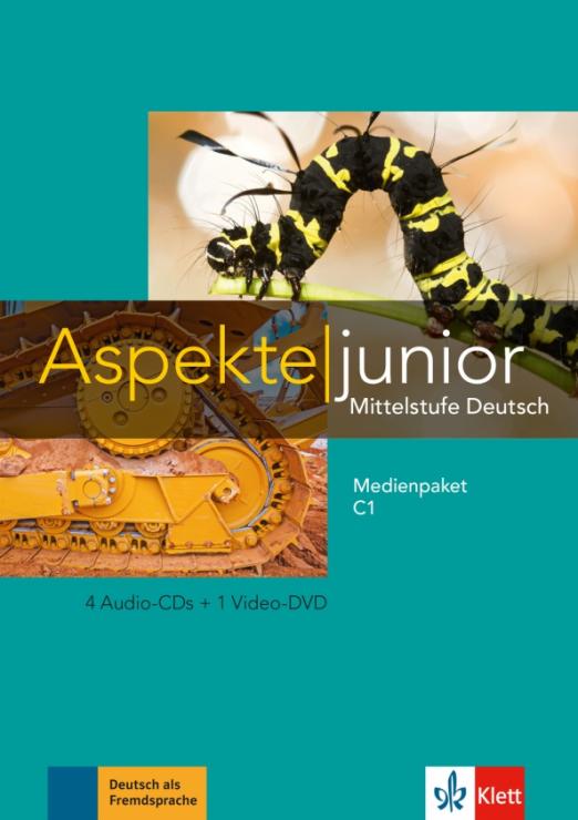 Aspekte junior C1 Medienpaket + 4 Audio-CDs + DVD / 4 аудио-CD + DVD к учебнику и рабочей тетради