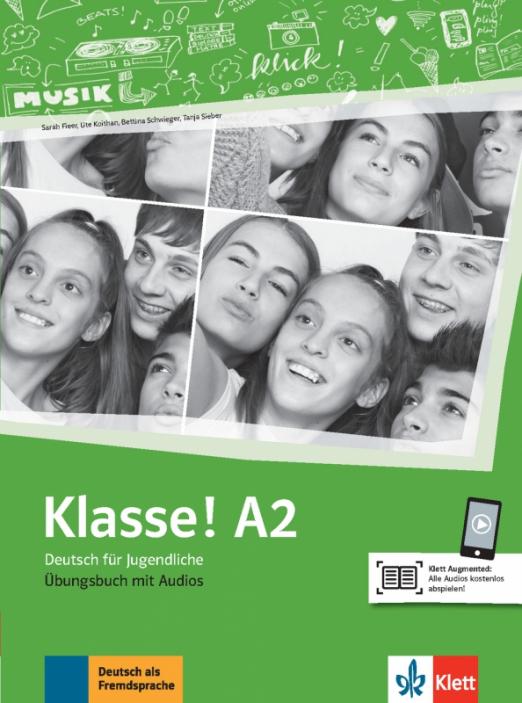 Klasse! A2 Übungsbuch mit Audios / Рабочая тетрадь + аудио