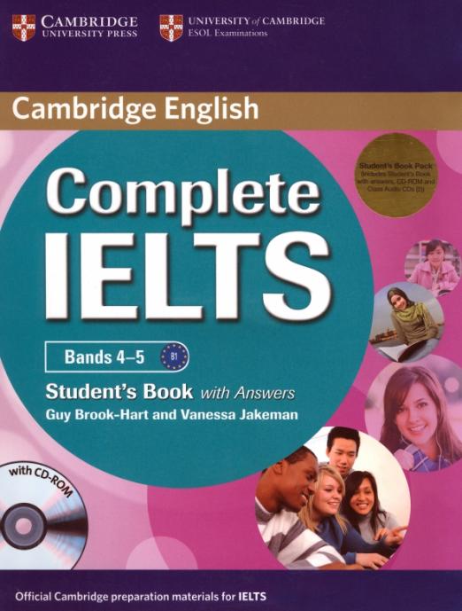 Complete IELTS. Bands 4-5. Student's Book + Answers + CD-ROM + 2 Class Audio CDs / Учебник + ответы + CD + аудио