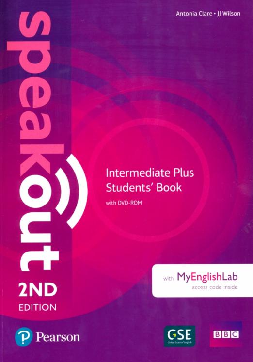 Speakout 2nd edition Intermediate Plus Students' Book with MyEnglishLab and DVD  Учебник c онлайн кодом и DVD