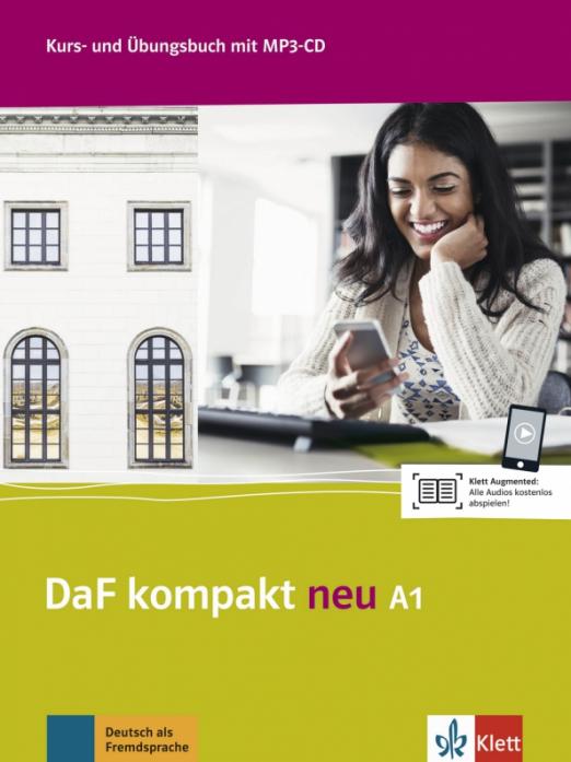 DaF kompakt neu A1 Kurs- und Übungsbuch mit MP3-CD / Учебник + рабочая тетрадь + CD-MP3