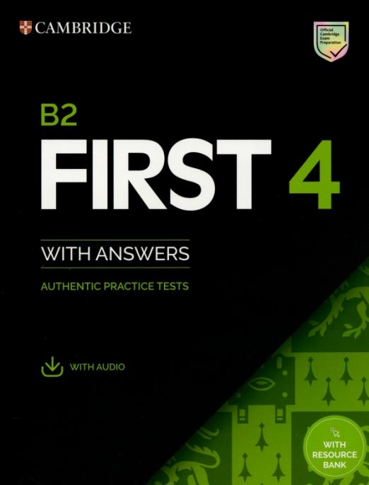 Cambridge English B2 First 4 + Answers + Audio + Resource Bank / Тесты + ответы + аудио + онлайн-ресурсы