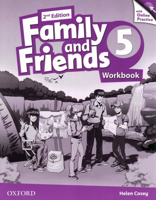 Family and Friends 2nd Edition 5 Workbook  Online Practice  Рабочая тетрадь  онлайнкод